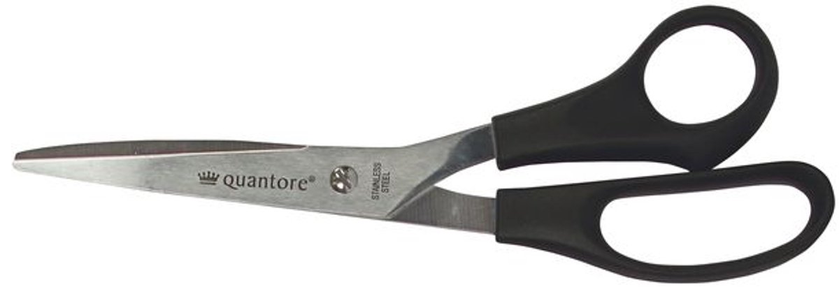 Schaar Quantore 210mm +plastic handvat zwart | 12 stuks